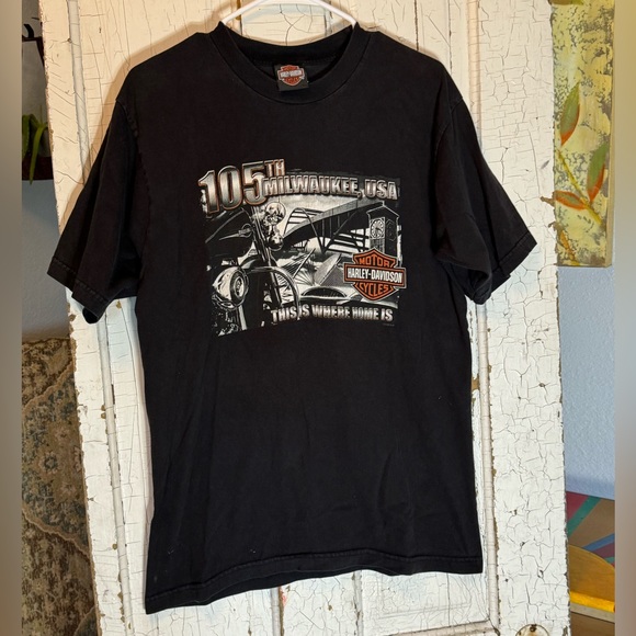 T-shirt Donna Harley Davidson – Bianca, Aderente, 100% Cotone – Nuova Senza Etichette